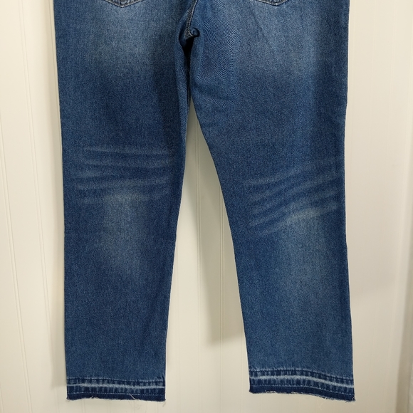 LILY & PARKER Distressed Raw Edge Denim Ankle Jean Sz 29 - Picture 9 of 13